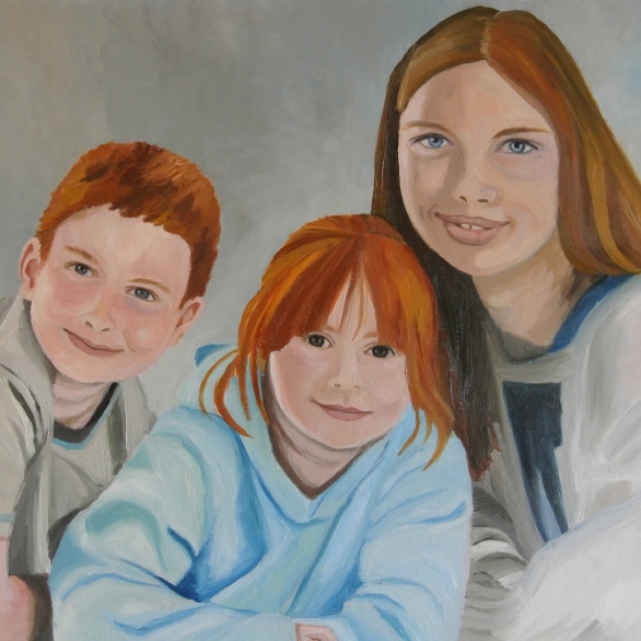 Family portrait (from photograph) commission
